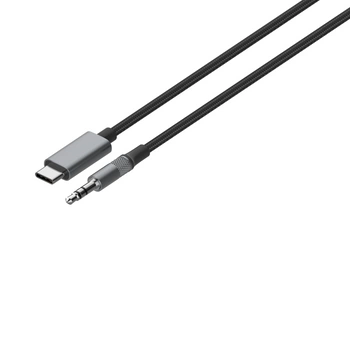 Kabel adapter DAC z USB-C na Jack 3,5mm 2m szary