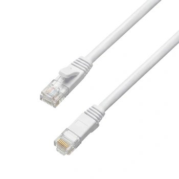 CAT 6A płaski kabel sieciowy U/UTP biały 7M