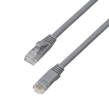 CAT 6A płaski kabel sieciowy U/UTP szary 7M