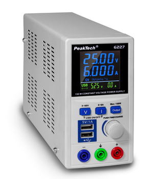 Laboratórny napájací zdroj 60 V 6 A PeakTech 6227