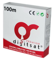 kábel RG6 102 CU GEL TDC105 opletený x128 100m