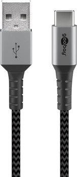 Kabel USB-C - USB-A 2.0 Goobay TEXTIL 0,5m