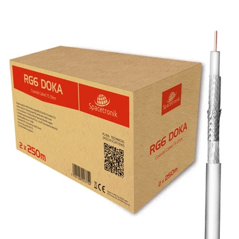 RG6 Spacetronik DOKA 4K 113 Trishield 2x250 kábel