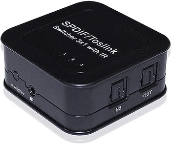 Prepínač SPDIF/Toslink 3x1 SPA-SF301T