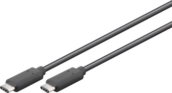 Kábel USB-C 3.2 Gen1 5 Gbit/s čierny 3 m Goobay